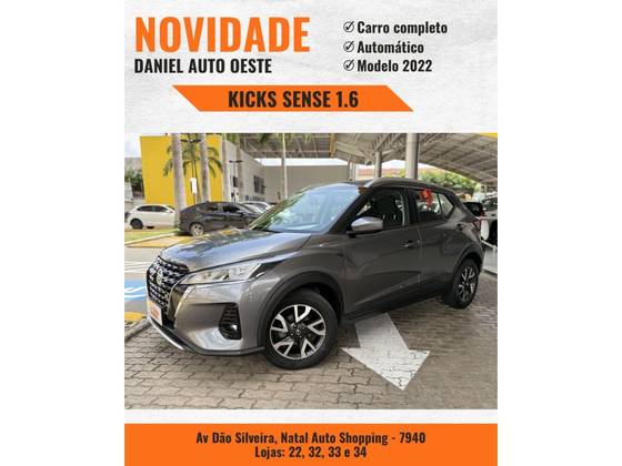 NISSAN KICKS 1.6 16V FLEXSTART SENSE XTRONIC NISSAN KICKS 1.6 16V FLEXSTART SENSE XTRONIC